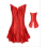 red satin bustier m1245e