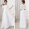 White Fashion Show Long Evening Dress M2311a