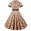 Formal Elegant Plus Size Dress With Belt Suit Vintage Dresses JY15033