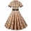 Formal Elegant Plus Size Dress With Belt Suit Vintage Dresses JY15033