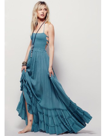 Summer Sexy Backless Maxi Dresses m30406