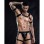 Men's Sexy Bandage Underwear Leather Bodysuits Porn Body Teddies Suit M6833