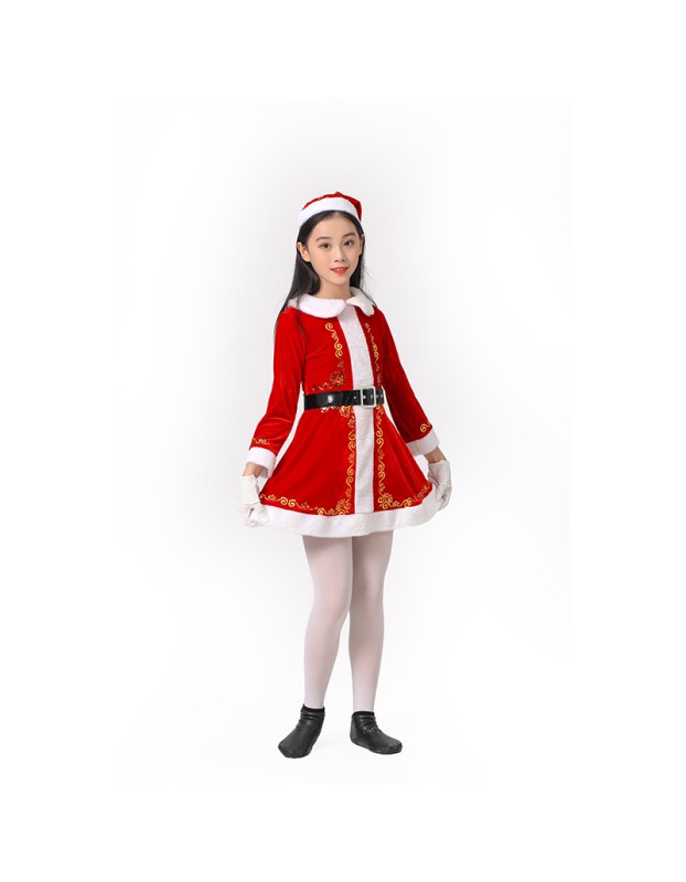 Children's Costumes Santa Claus Dresses Up In Party Christmas Cosplay Costumes SM6060 SM059