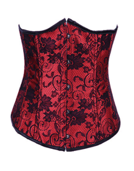 sexy printing lace-up corset M1227