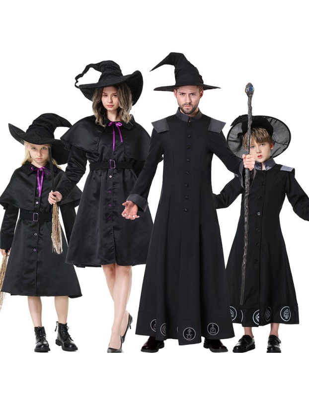 Halloween Witch Grand Wizard Bar Annual Vampire Demon Cosplay Costume XY82322