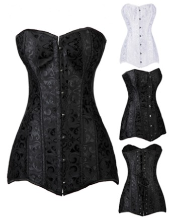 Steampunk Floral Jacquard Corset M1367