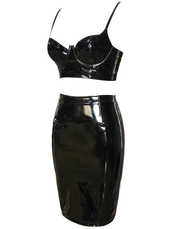 Two piece Leather Dress M7308