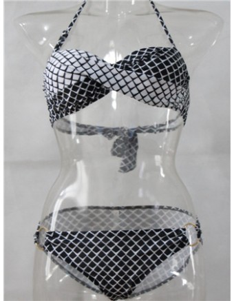 Fashion grid bikini M5378