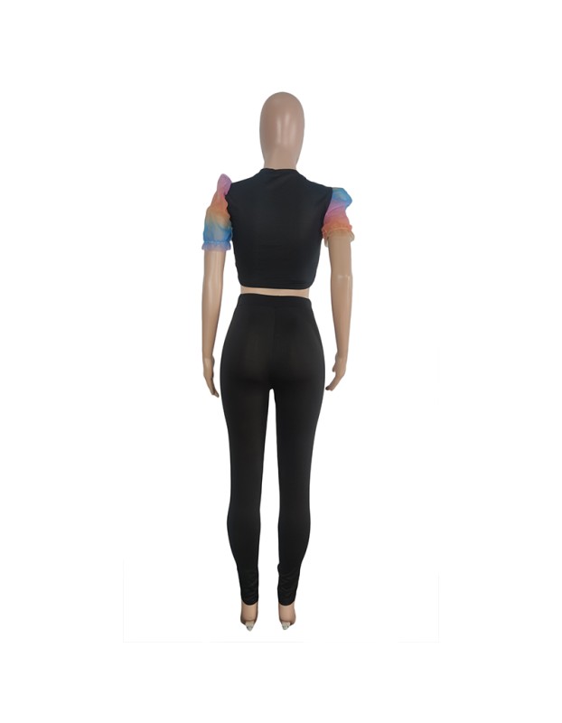 Two Piece Sweat Suit Plus Size Two Piece Pants Set Women Clothing M045