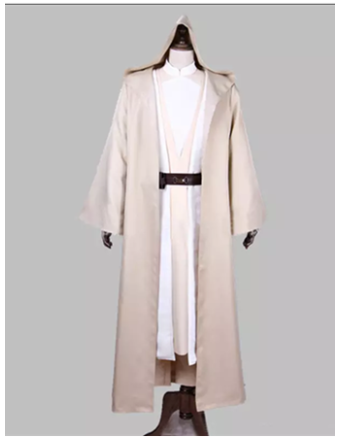 Jedi Knight Costume Luke Skywalker white Coat M40457