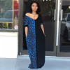 Lady Summer Loose Casual Leopard Pockets Dress M9200