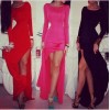 Fashion Long Sleeves Top Maxi Dress M3977