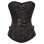 Steampunk corset Iron button overbust corset m1381