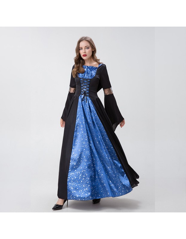 Witch Drag Wizard Cosplay Costume Evil Queen Halloween Costume YM8718