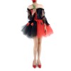 Women Corset Dress Halloween Witch Costume Clown Bustier With Skirt 1708