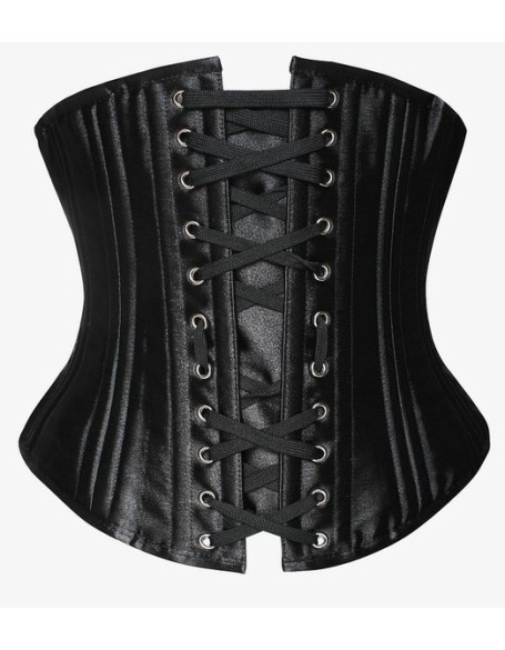 Polyester Steel Boned Hook Eye and Lace Up Closure Underbust Corset M1323