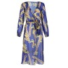 THREE-COLOR BEACH PRINTED DRESS M88096