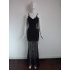 Sexy Black Mermaid Dress M3979