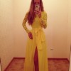 Sexy Fashion Yellow Evening Dress M3952