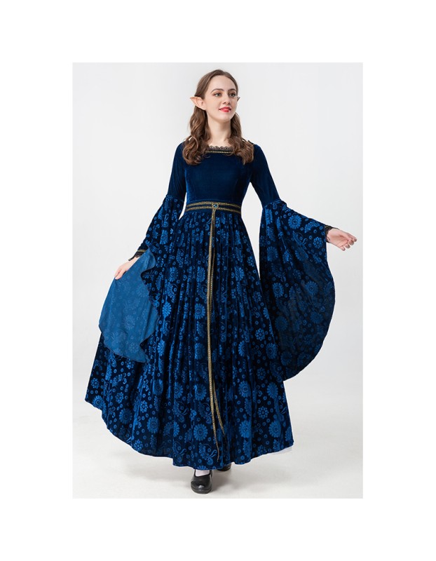 Witch Robe Stage Role Play Retro Court Vampire Charmed Costume Cosplay YM9308