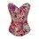 flags pattern women corsets m1265e