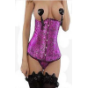 sexy embroidered satin corset M1732