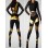 Sexy Long Sleeves Club Spring Wear Bandage Bodycon Hooded Jumpsuit M3804