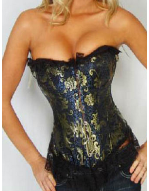 floral brocade corset M1591