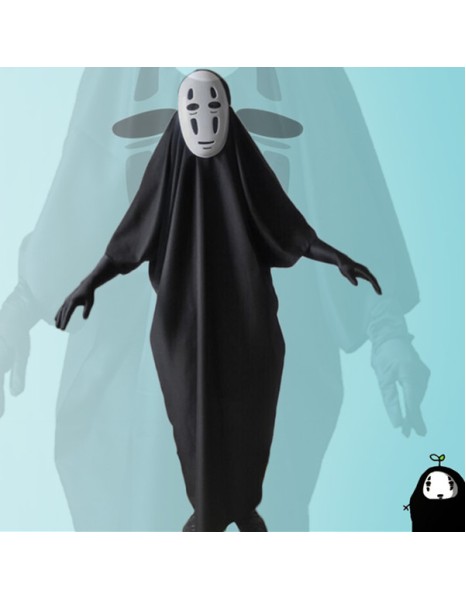 No Face Man Spirited Away Cosplay Costume with Mask gloves M40509