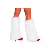 White Fur Boot Covers M03