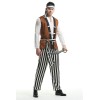 Men Pirates Of The Caribbean Costume Game Halloween Knight Costume XY82239