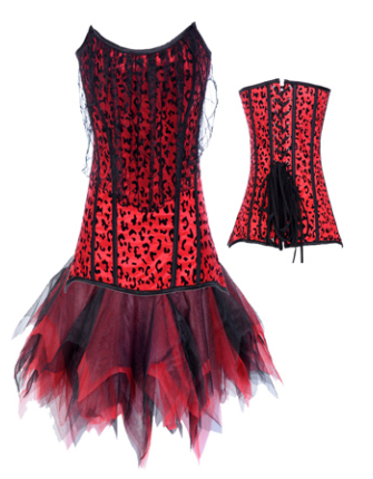 Fringe Corset With Skirt M1251