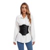 Plus Size Black Contracted Abdominal Belt Short Style Outer Wear Waist Corset QF859