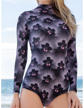 New print one piece swiwear beach swimsuit 17075