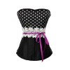 Polka Dot Lace Corset M1335