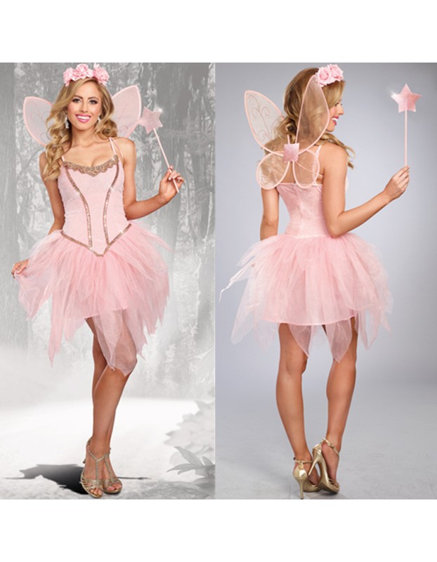 Pink Tinkerbell Fairy Costume m40574