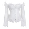 Long Sleeve Lace Corset M1418A