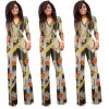 Women Half sleeves Flower Print Jumpsuit M8309