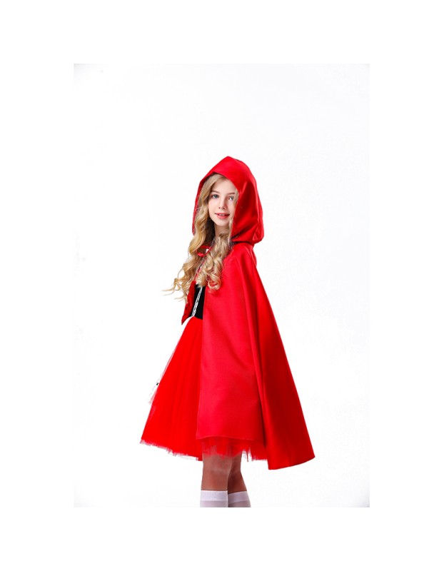 Little Red Ridding Hood Costume Party Fancy Dress Children Cosplay Costume YM5618