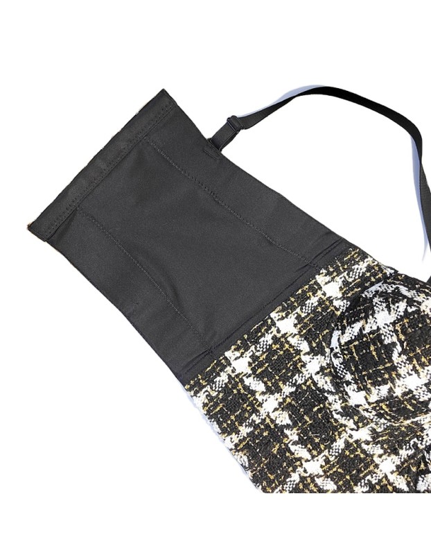 Suspenders Vest Small Fragrance Style Wipe Chest Woolen Leggings Top KN8059