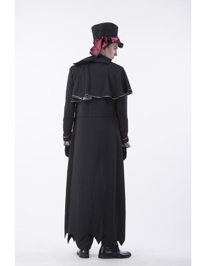 6 Pcs High Quality Gothic Halloween Party Costume for Men m40356