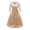 Ladies Casual Long-Sleeve Wedding Guest V-Collar Lace Girl Dress CD1592-1