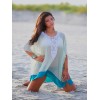 Embroidered V Neck Beach Dress M5319