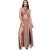 Sexy High Slit Bodycon Bandage Dress M8301