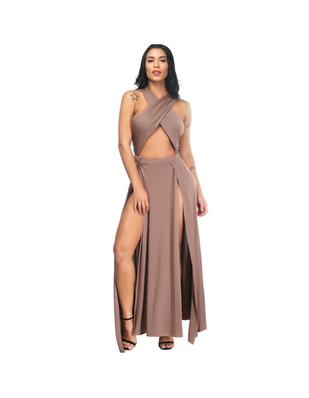 Sexy High Slit Bodycon Bandage Dress M8301