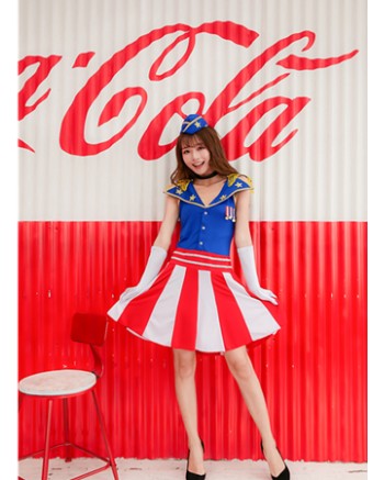US Navy cosplay cheerleader Dress costume M40710