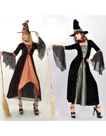 Women Witch Costume Cosplay Halloween Party Vampire Dress SM1631