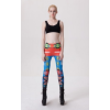 Contrast Colored Geometric Seamless Leggings M9100