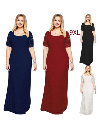Elegant Women Lace Long Party Dress M30416