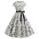 Note Print Summer Big Swing Women Clothing Star Dress JY13887